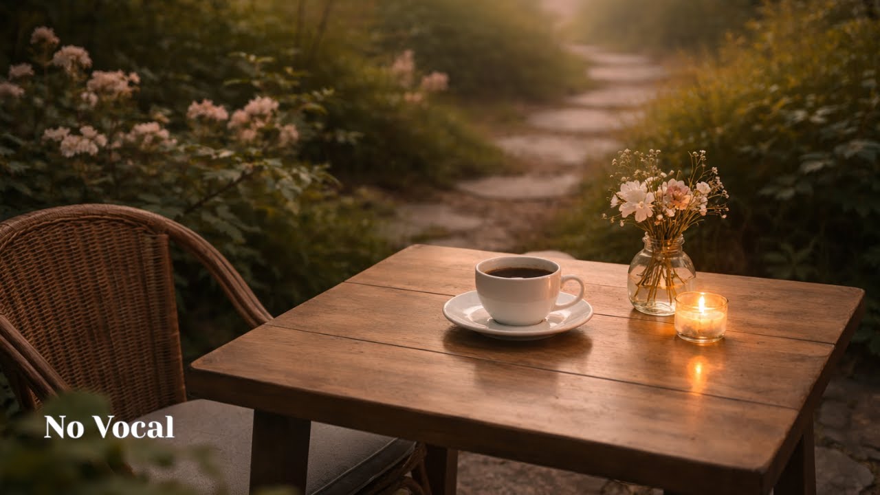 Zen Morning Café – Soft Piano Ambient (No Vocal) | Calm Start