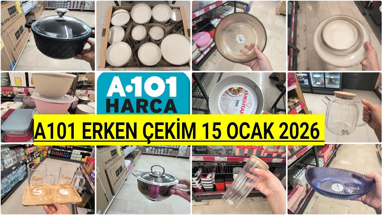 A101 ERKEN ÇEKİM A101 15 OCAK PERŞEMBE GÜNÜ GELİYOR A101 BU HAFTA ŞAHANE ÜRÜNLER 