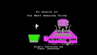 Famous in search of the most amazing thing title screen for Atari 8-bit Profile