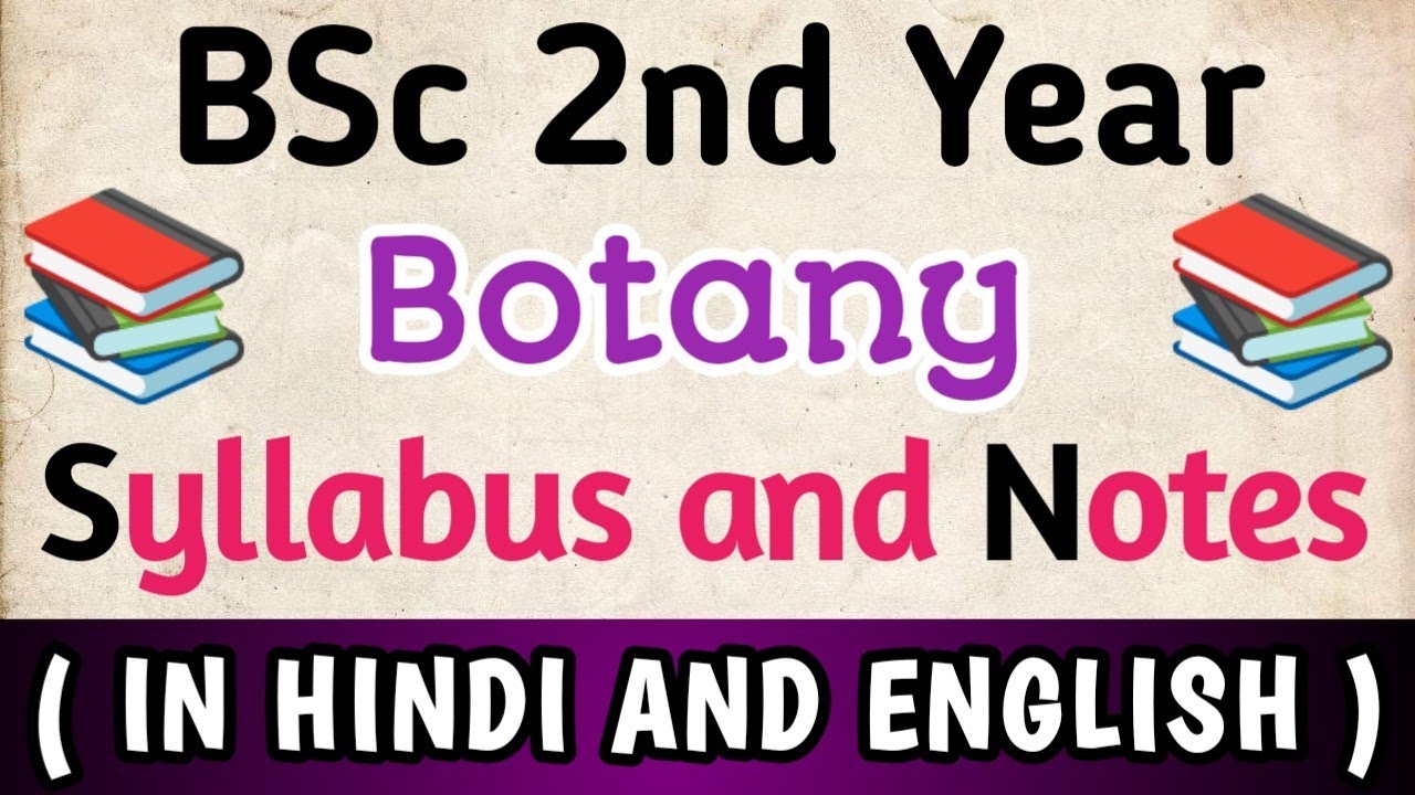 #BSc 2nd year Botany Syllabus and Exam Pattern 2023 || In Hindi and ...