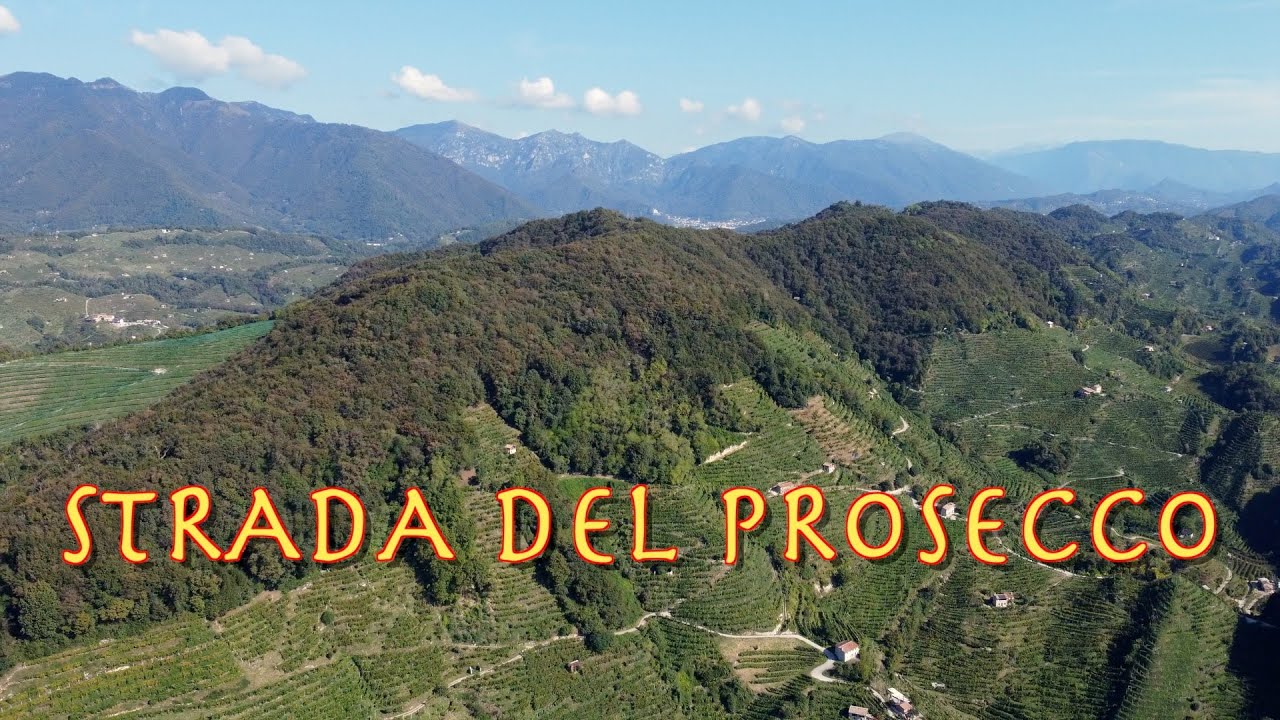 Strada del Prosecco - die Prosecco - Straße in Venetien zwischen Valdobbiadene und Solighetto