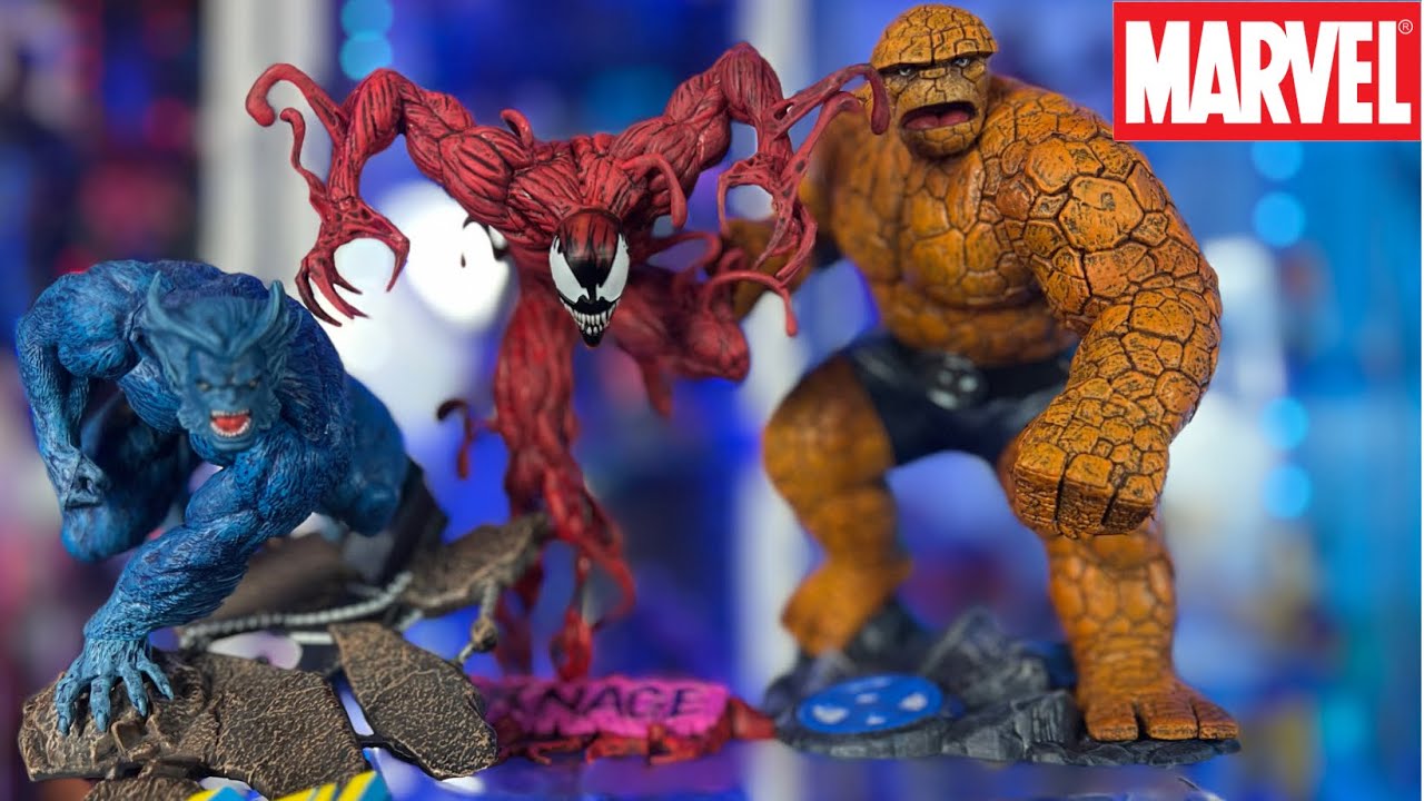 Mcfarlane Toy Marvel statues: The Thing, Carnage and beast review