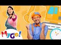 The Excavator Song - Song of the Day! (Blippi) | ASL | MyGo Mix! | Express Yourself! | Moonbug Kids