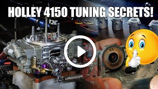 Holley 4150 Carburetor Tuning!  Accelerator pump / discharge nozzles / pump cams / power valve
