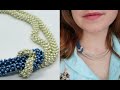 Мастер класс. Колье из бисера. Простой жгут для начинающих | DIY bead necklace. Easy for beginners