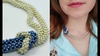 Мастер класс. Колье из бисера. Простой жгут для начинающих | DIY bead necklace. Easy for beginners