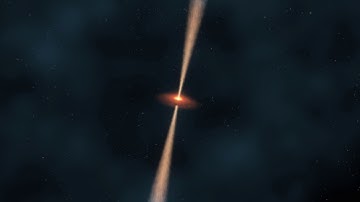 Artistic Animation of a Distant Quasar Surrounded by a Gas Halo