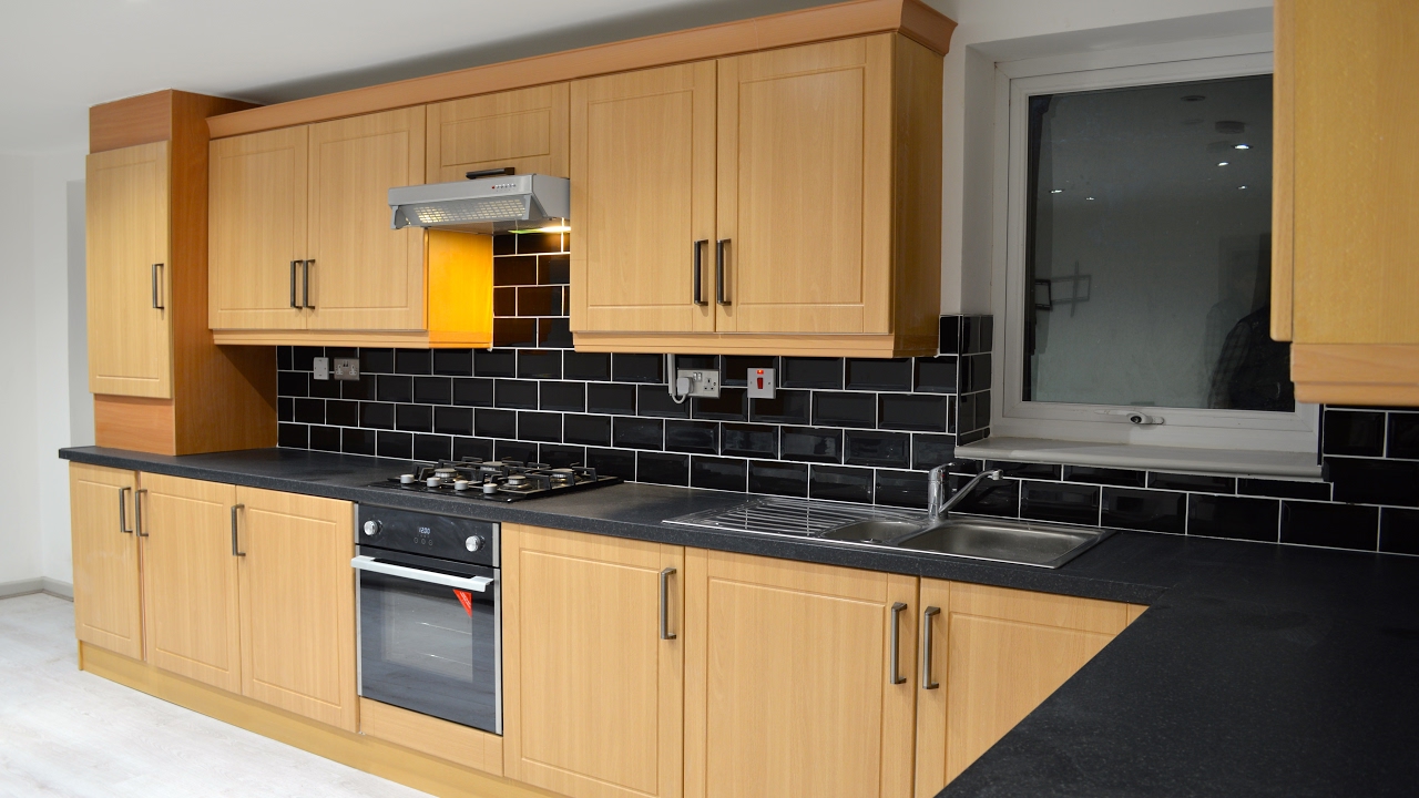Kitchen - Apartment Renovation HD - Oxton, Wirral, Merseyside - 2014/15 - D K JOINERY - Wirral
