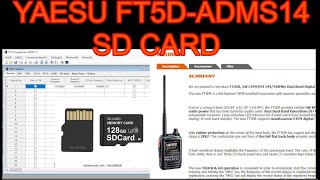 YAESU FT5D-ADMS PROGRAMING SOFTWARE -USING SD CARD