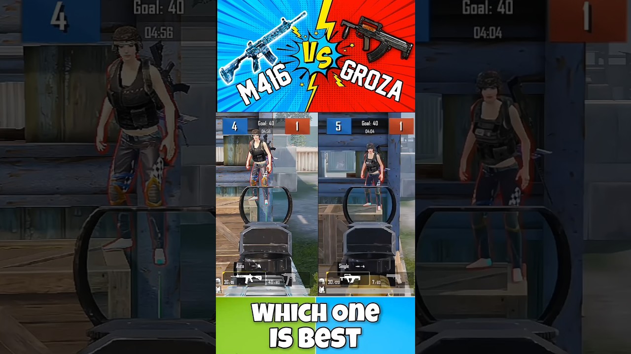 M416 vs Groza Comparison in PUBG Mobile | 