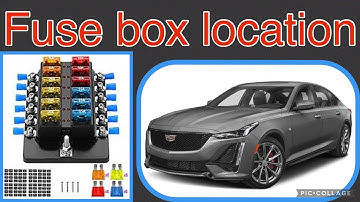 The fuse box location on a (2019-2022) Cadillac CT5