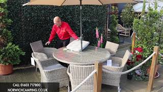 Leisuregrow Monaco Hazel 6 Seat Round dining