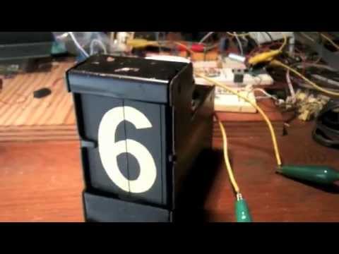 Signaltron SplitFlap Module Test with 12rpm motor (v2)