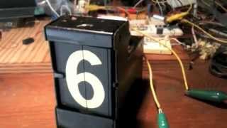 Signaltron SplitFlap Module Test with 12rpm motor (v2)