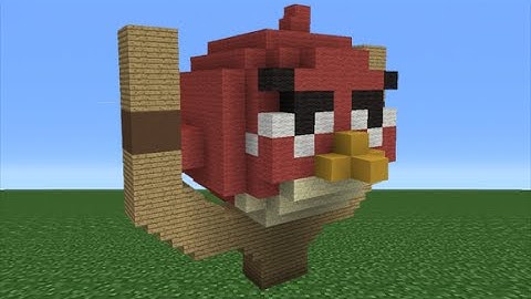 Minecraft Tutorial: How To Make A Red Angry Bird House (Angry Birds Movie)
