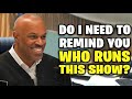 Sovereign Citizen DEMANDS Judge Obey Him Judge Reminds Him Who Runs the Court!