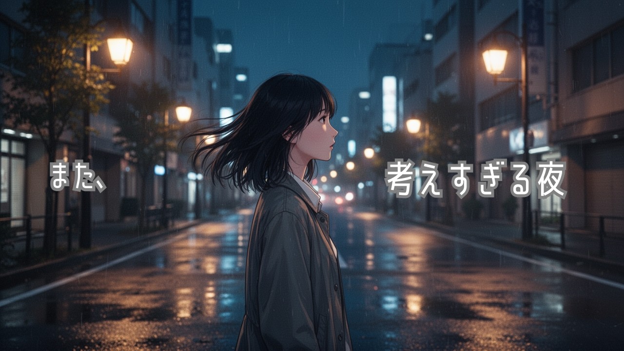 【作業用BGM】また、考えすぎる夜に。｜チルラップ×落ち着く女性ボーカル（20分）