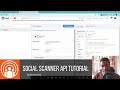 Social scanner api tutorial
