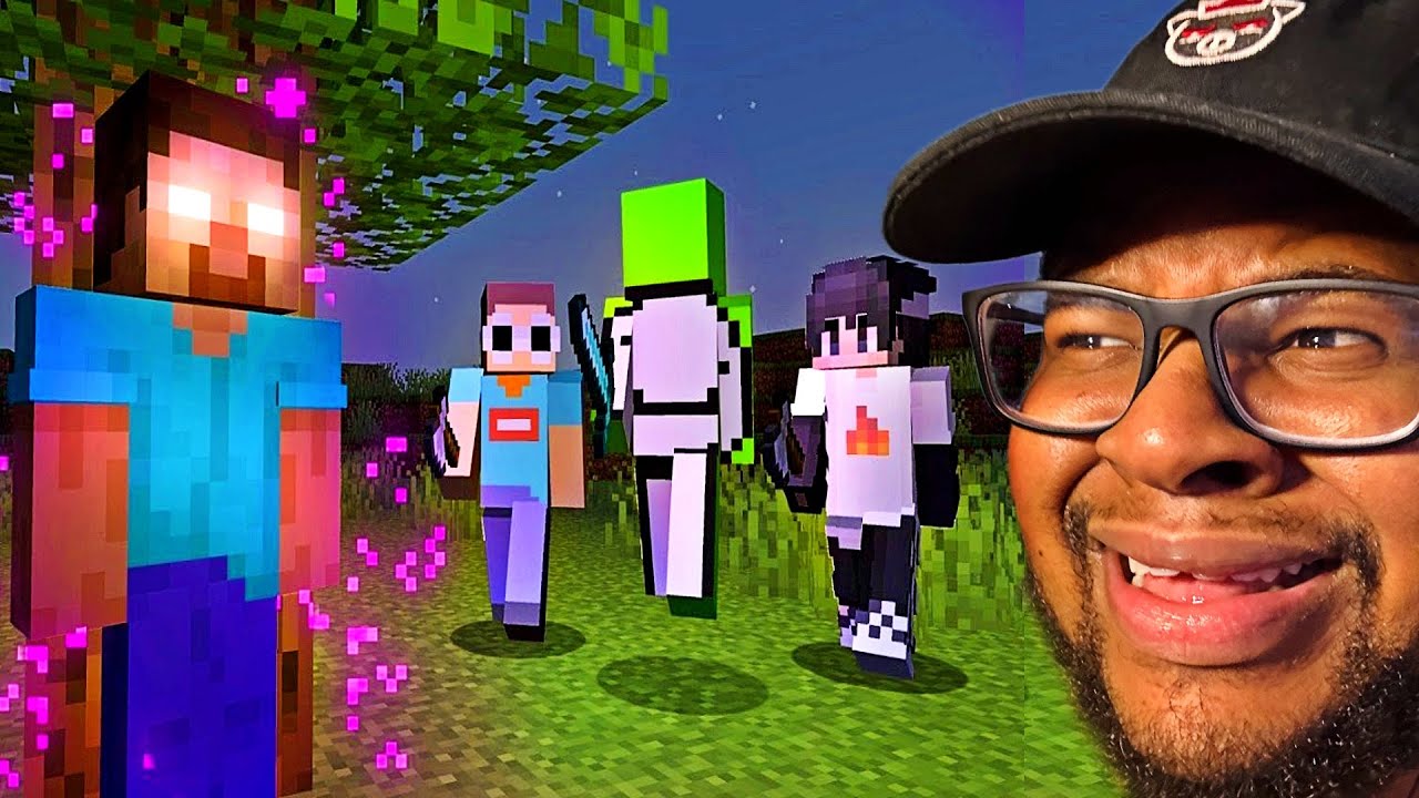 WATCHING HEROBRINE AURA FARM THE DREAM TEAM
