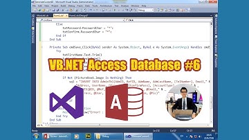 VB.NET Tutorial 6. How to Insert data with images into the database (1/4)