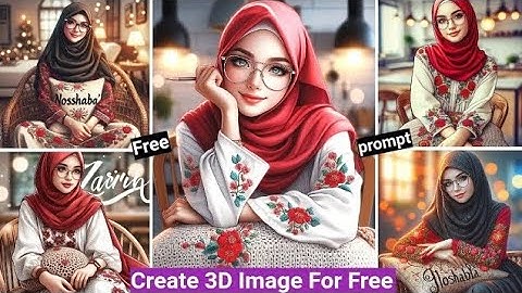 How To Create 3D Girl Name Profile Images |Bing Ai Photo Editing Tutorial.