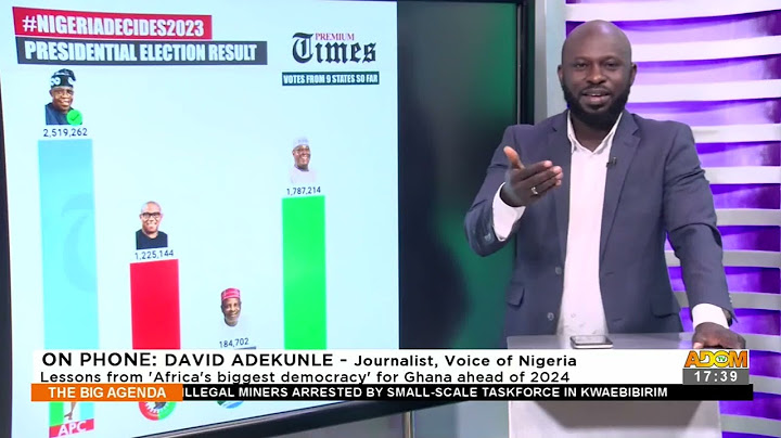 Nigeria Elections: Lessons from 'Africa's biggest democracy' for Ghana ahead of 2024 (27-2-23)
