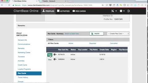 ClientBase Online: Importing ResCards to Travefy