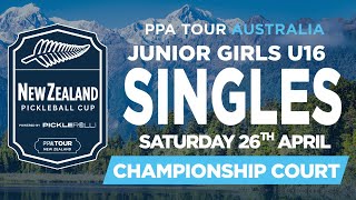 Junior Girls U16 Singles | Gold Medal Match | New Zealand Pickleball Cup