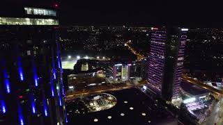 Floreasca City Center Bucharest Romania | Sky Tower | Night View 4K