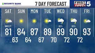 LIVE: First Warn 5 Forecast - Beautiful weekend ahead