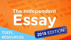 TOEFL Writing Question Two - the Independent Essay (2018) - Durasi: 30.34. 
