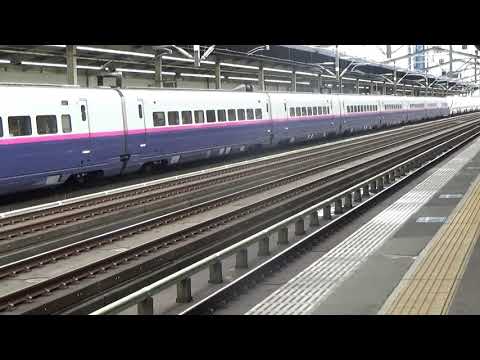 E2系J編成+E3系L編成 東北新幹線 やまびこ・つばさ133号 発車 宇都宮駅