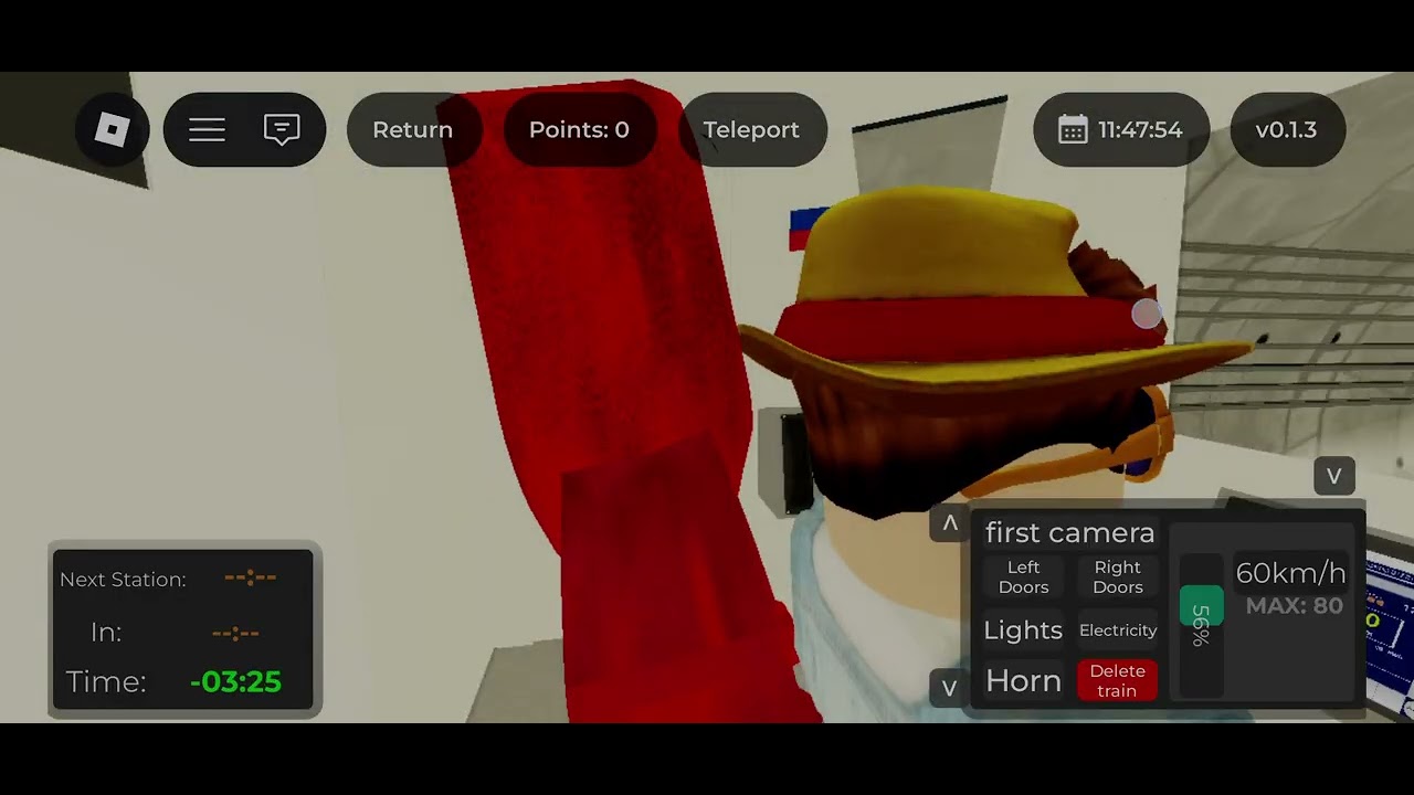 Warsaw metro train as out of service (Siemens Inspiro)