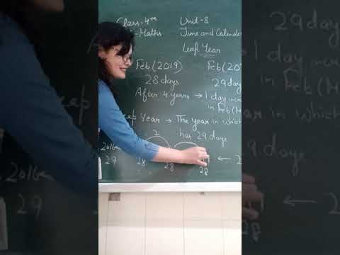 Class-4th  Subject-Maths Topic-Time and Calender Sub-Topic leap year