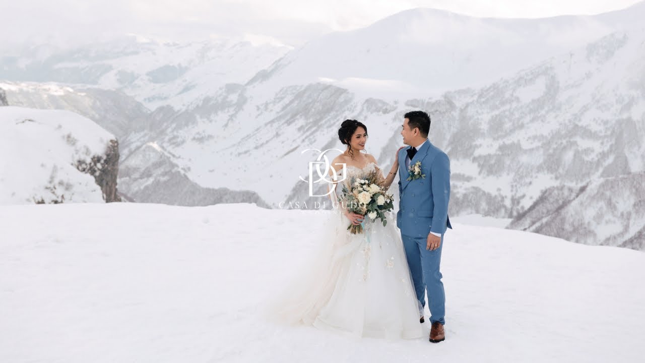 MARK & MJ | GUDAURI SNOW WEDDING | WEDDING IN GEORGIA | SHORT | 4K