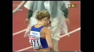 2002 EUROPEAN ATHLETICS CHAMPIONSHIPS WOMEN'S 100M LEVORATO BRONZE