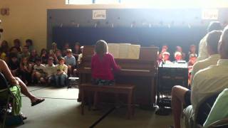 Julia's Coldplay performance at 4th grade recorder concert