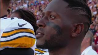 Colin Kaepernick Kneels During National Anthem on 'Monday Night Football'