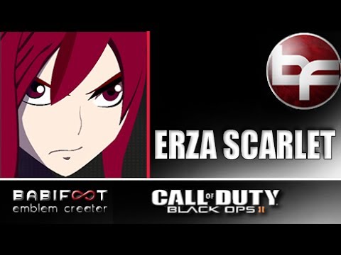 Cod Black Ops 2 Emblem Tutorial Fairy Tail Erza Scarlet By Missmaxinima Youtube