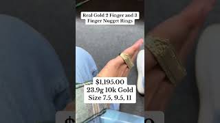 Famous Real Gold 2 Finger & 3 Finger Nugget Rings #rings #goldrings #weddingband #goldband Net Worth