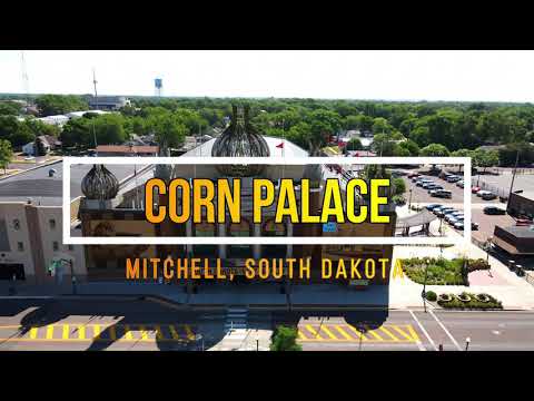 Corn Palace, Mitchell, SD - 4K Aerial Tour