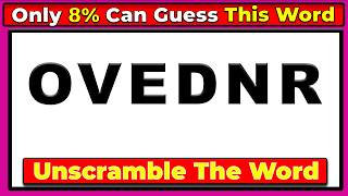 Unscramble the 6 Letter Word in Record Time || Guess the Correct Word Challenge 123