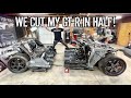 We Cut My R35 GT-R Donor Car In Half!!