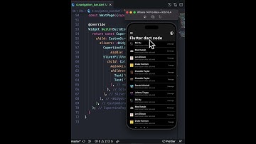 Cupertino Sliver Navigation Bar using Flutter 🧑🏻‍💻  #dart #flutter #fluttercoding