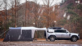 Лучшая надувная палатка ☔ Кемпинг под дождем с Landrover Defender