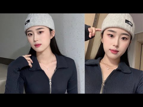 쿨톤 데일리 비니 메이크업💙 쿨톤인척 하는 웜톤 인간 | 머리 안 감은날ㅎ… | <strong>daily</strong> <strong>cool</strong> tone makeup