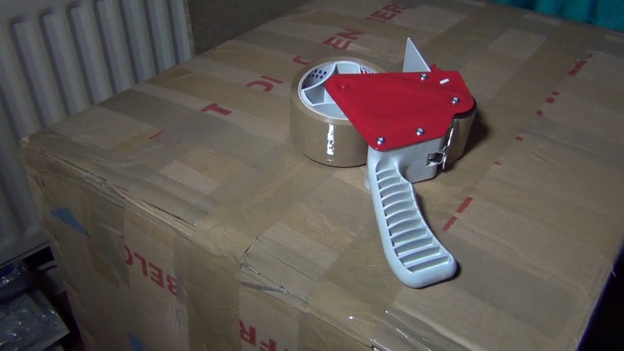 Diall Hand Held Tape Dispenser 50mm Tape Gun close look YouTube