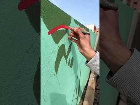 طريقه الرسم علي جدار من الصفر رسم السطح كامل رسم Art Artist 