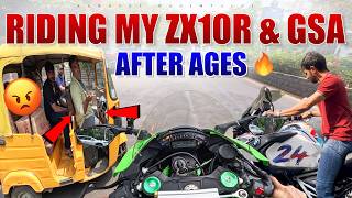 Riding My Zx10r & Gsa After Ages🔥 | Sandeep Nadimpalli | Telugu |