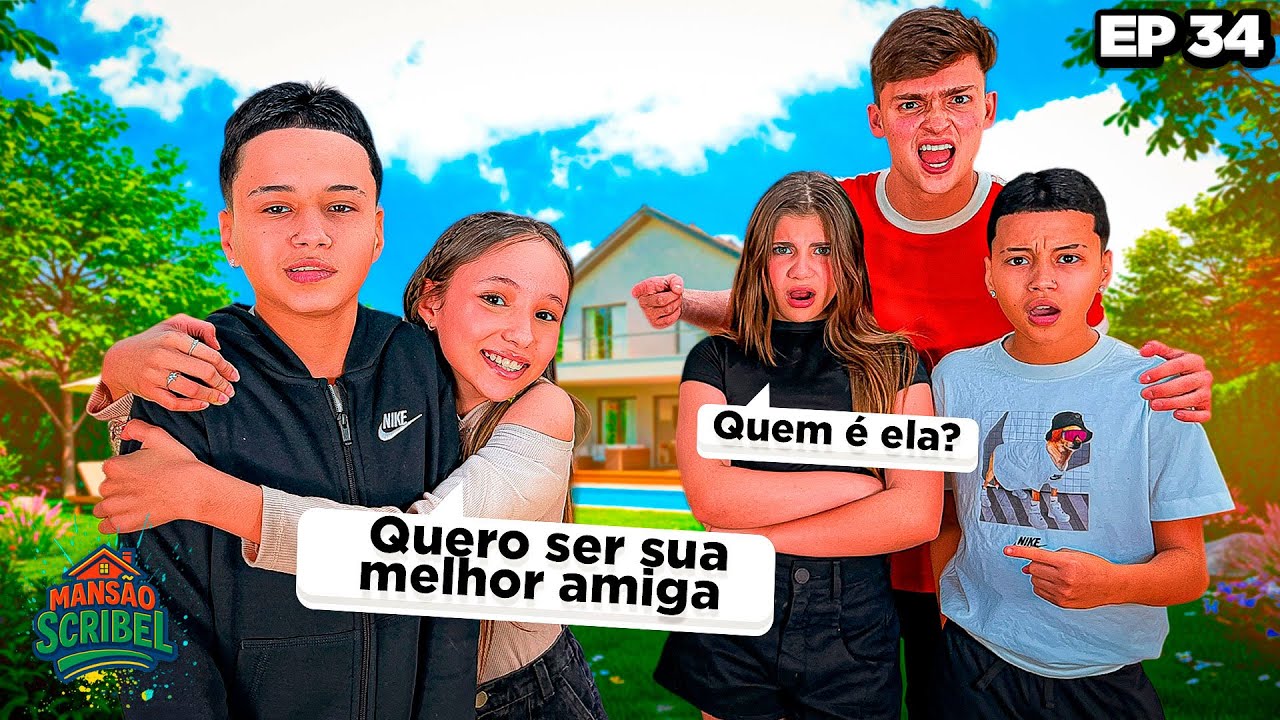 FÃ MALUCA DOS GÊMEOS ANTÔNIO E JP QUER SER MELHOR AMIGA DO ANTÔNIO😱 MANU TEM CIÚMES•Irmãos Scribel• 